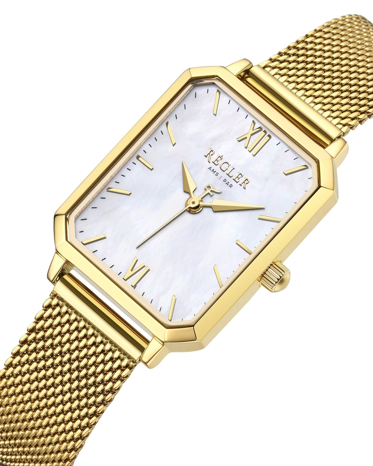 Élégance Pearl Edition Gold Mesh - Pearl White - RéglerRW2211130J