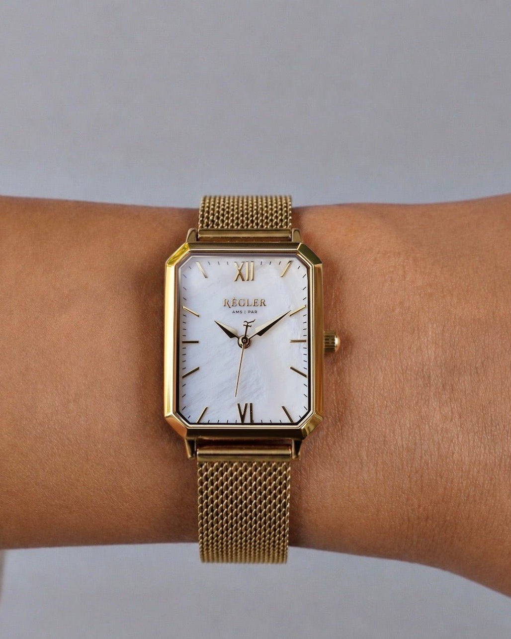 Élégance Pearl Edition Gold Mesh - Pearl White - RéglerRW2211130J