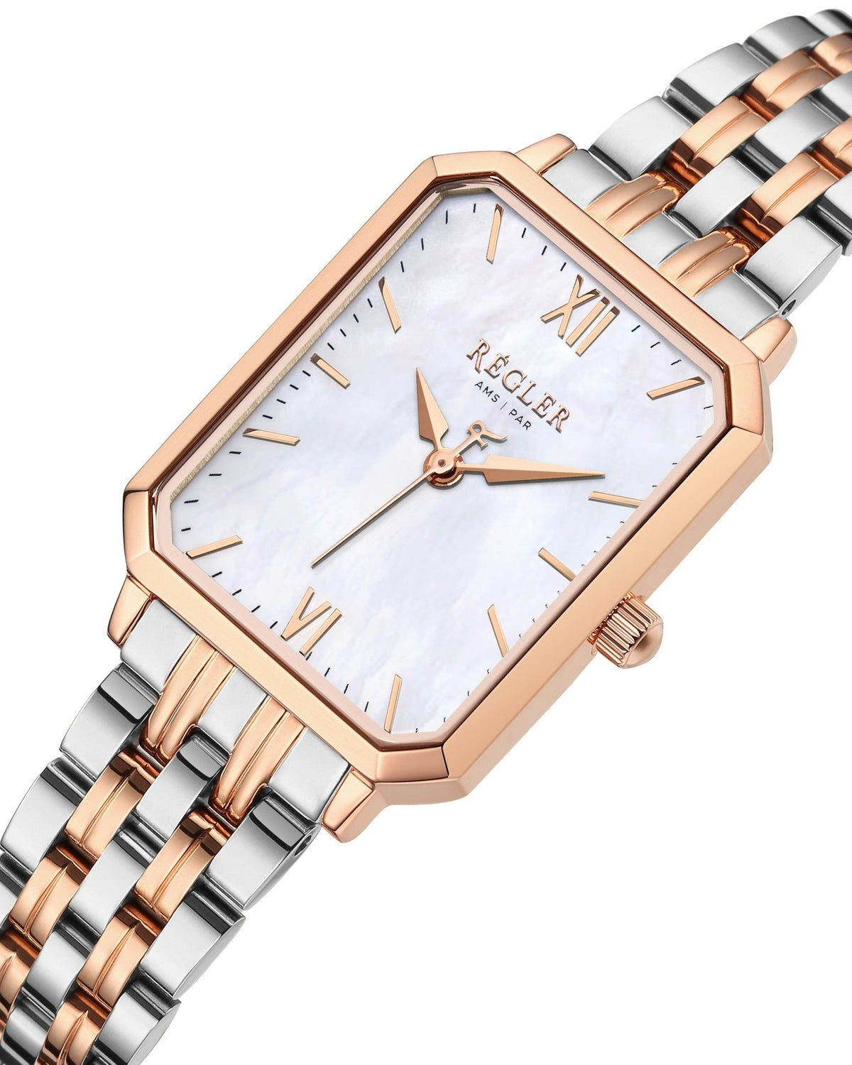 Élégance Rose Gold & Silver - Pearl White - RéglerRW2115430J