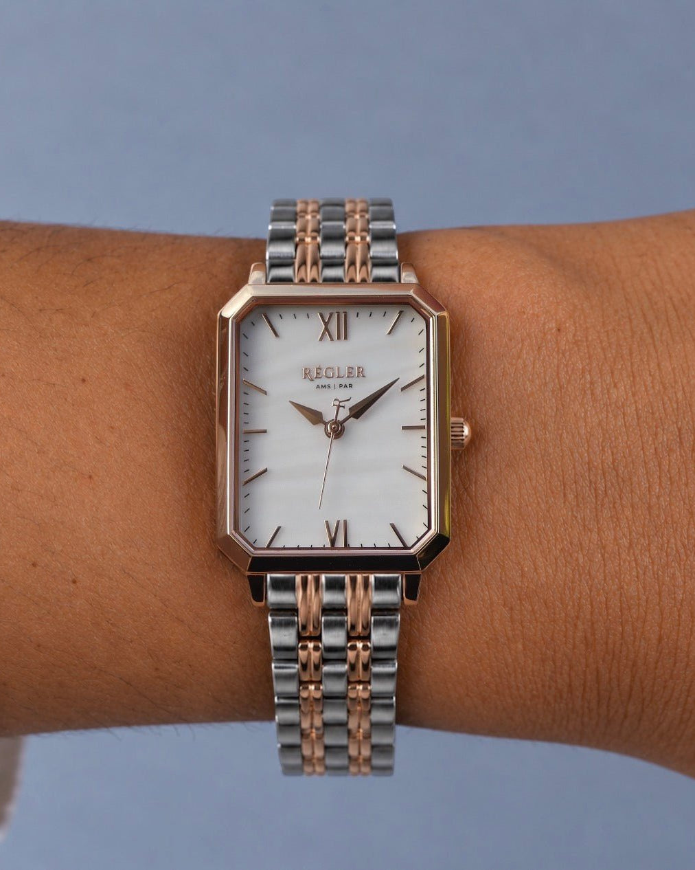 Élégance Rose Gold & Silver - Pearl White - RéglerRW2115430J