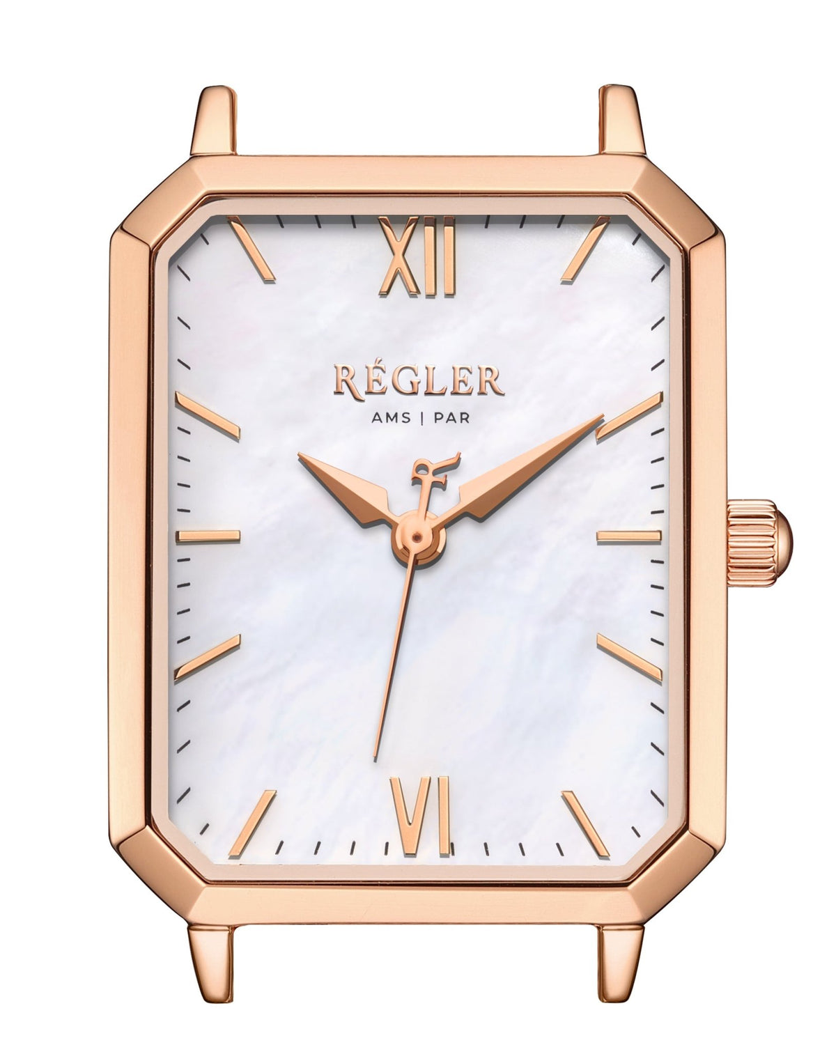 Élégance Watch Case Rose Gold - Pearl White - RéglerRW213430J