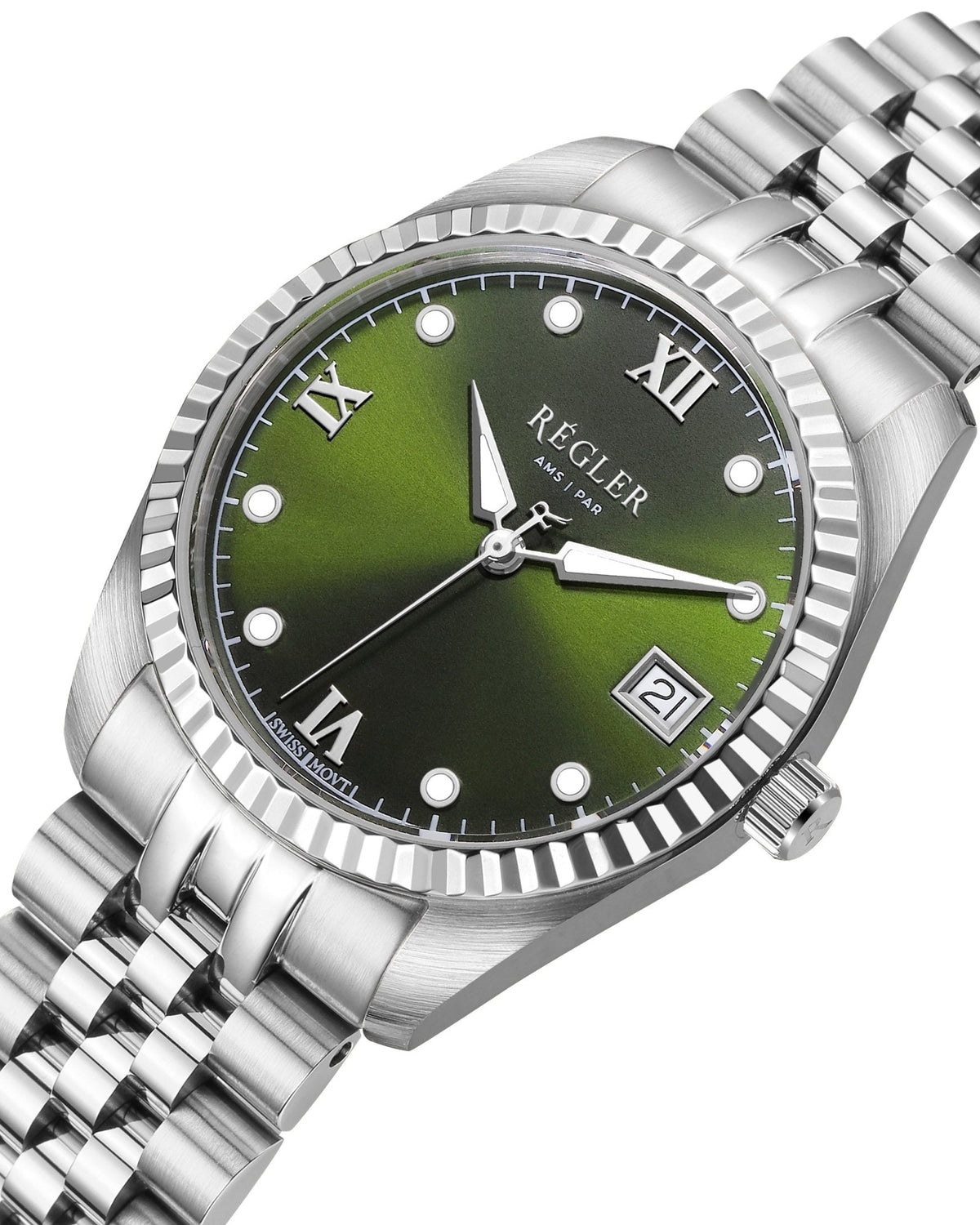 Liberté Silver - Olive Green - RéglerRW442234S