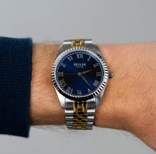 Régler Infinité Steel Bi - Colour Silver\Gold - Blue - RéglerRW1154234J