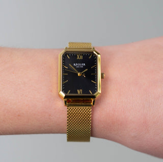 Régler Élégance Mesh Gold - Black - RéglerRW2221130J-Front