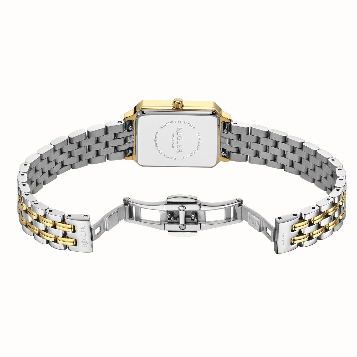 Régler Élégance Special Edition Bicolor Steel Silver/Gold - Mocha Brown - RéglerRW2164130J