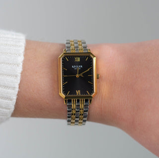 Régler Élégance Steel Bi - Colour Silver\Gold - Black - RéglerRW2124130J-Front