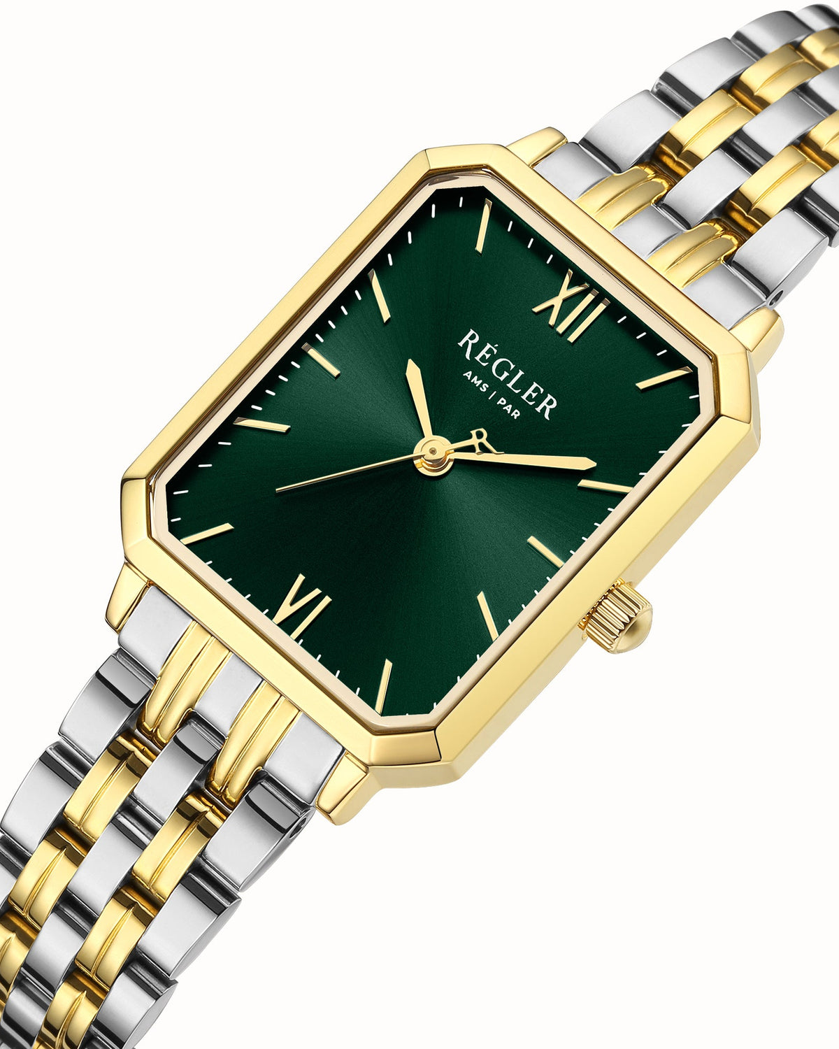 Régler Élégance Steel Bi - Colour Silver\Gold - Green - Régler RW2144130J