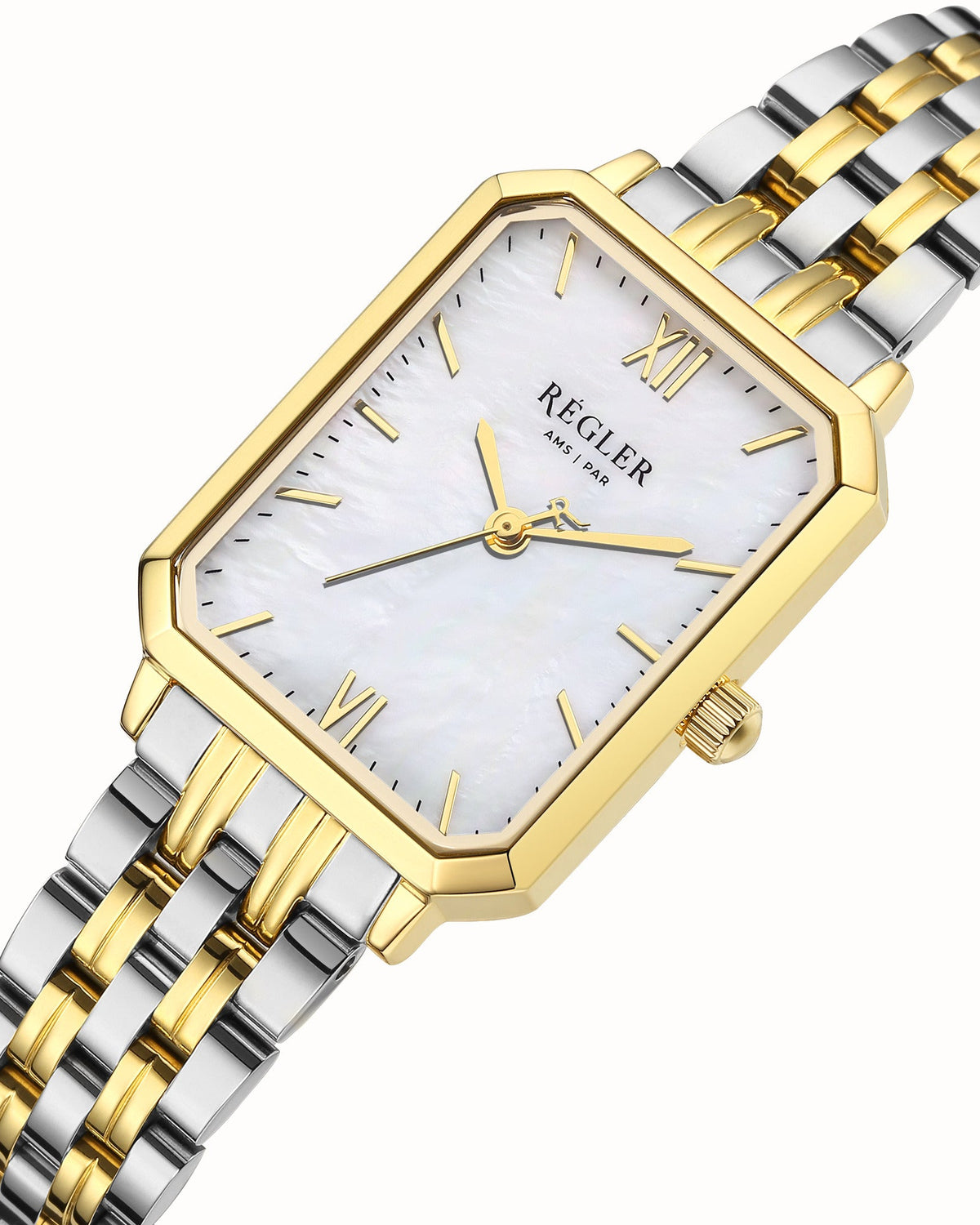 Régler Élégance Steel Bi - Colour Silver\Gold - Pearl - RéglerRW2114130J