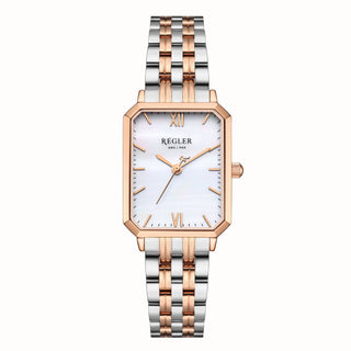 Régler Élégance Steel Bi-Colour Silver\Rose Gold - Pearl - RéglerRW2115430J