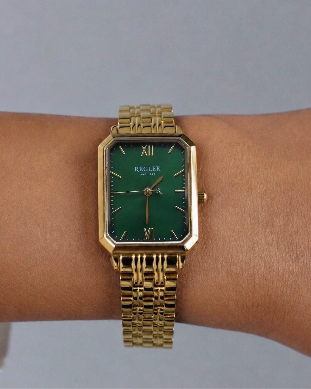 Régler Élégance Steel Gold - Green - RéglerRW2141130J