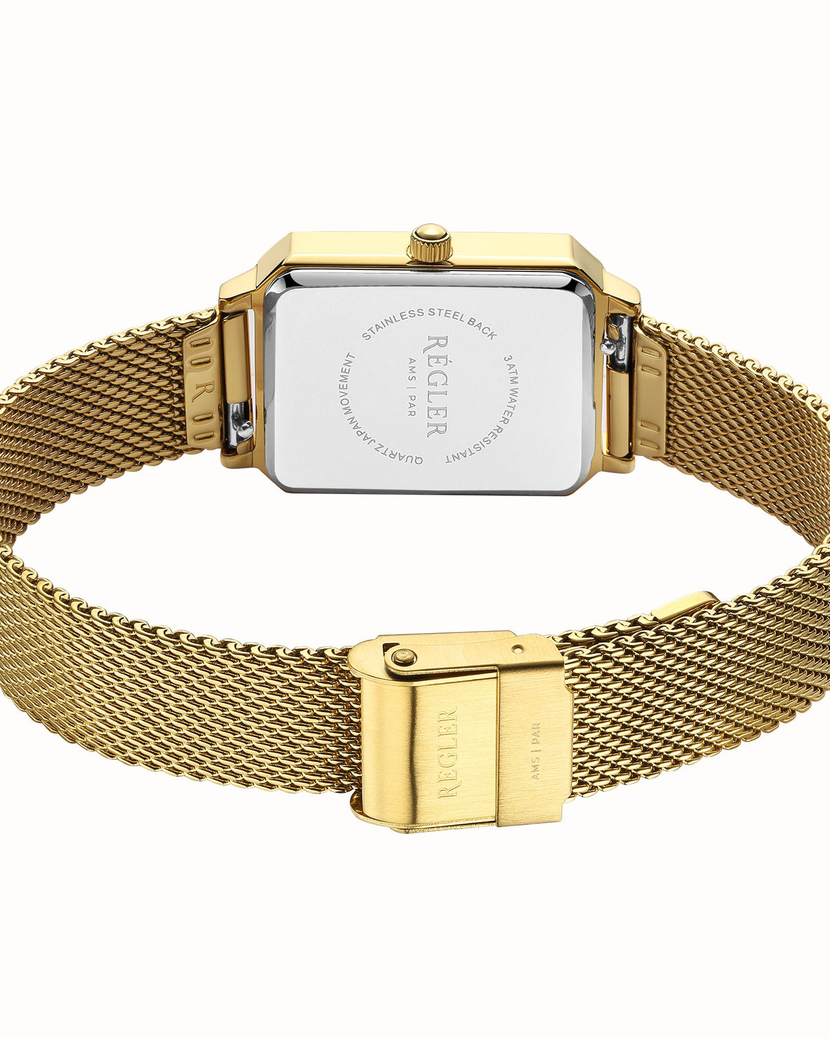 Régler Élégance Watch Strap Mesh Gold - RéglerRW30122