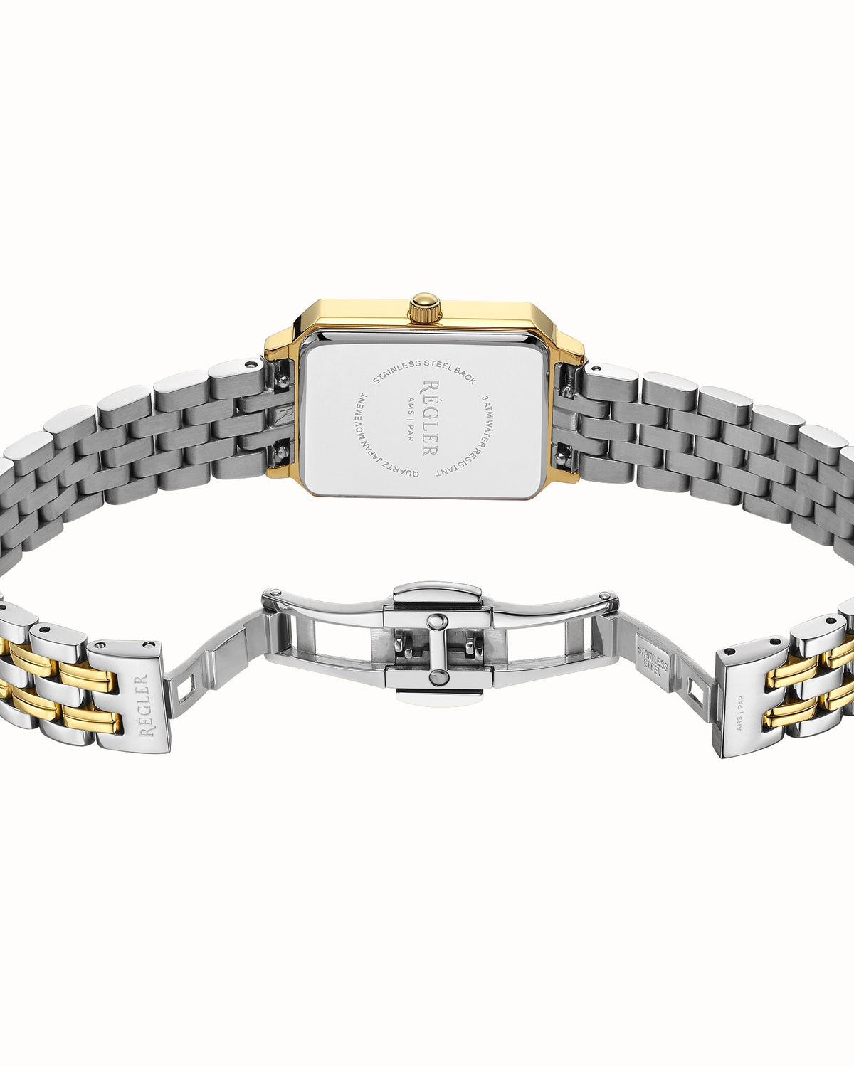 Régler Élégance Watch Strap Steel Bi-Colour Silver\Gold - RéglerRW30312