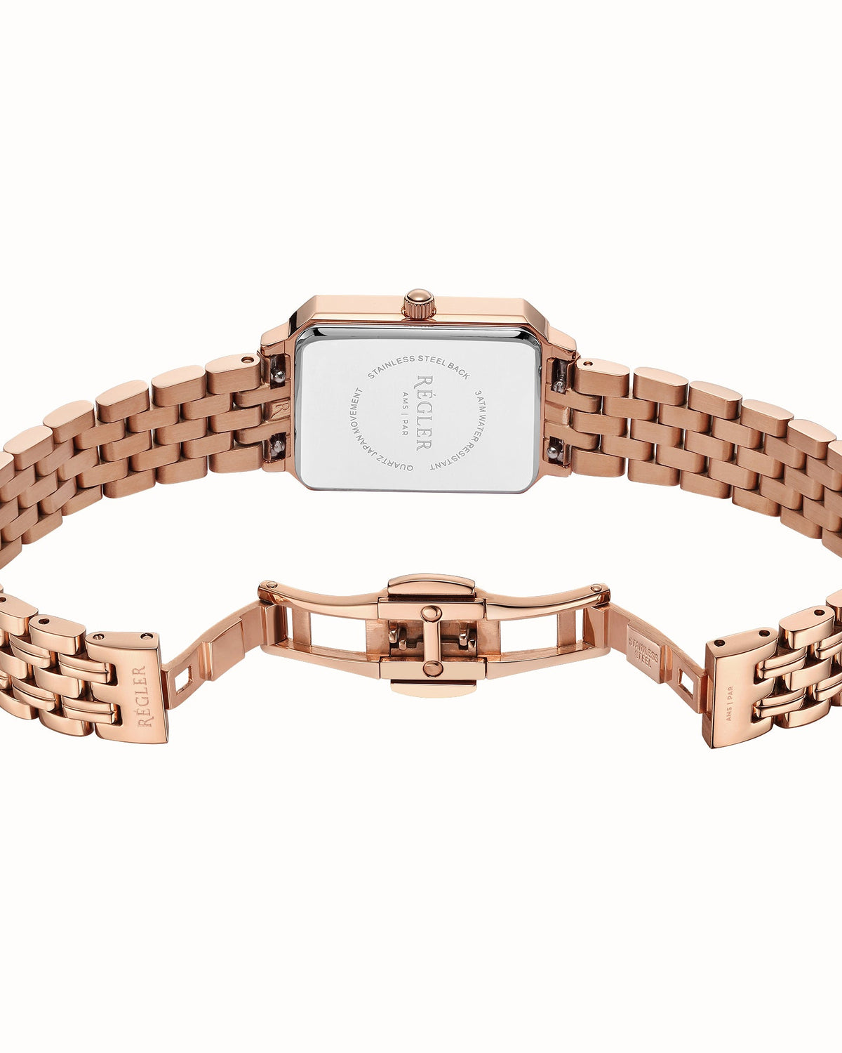 Régler Élégance Watch Strap Steel Rose Gold - RéglerRW30412