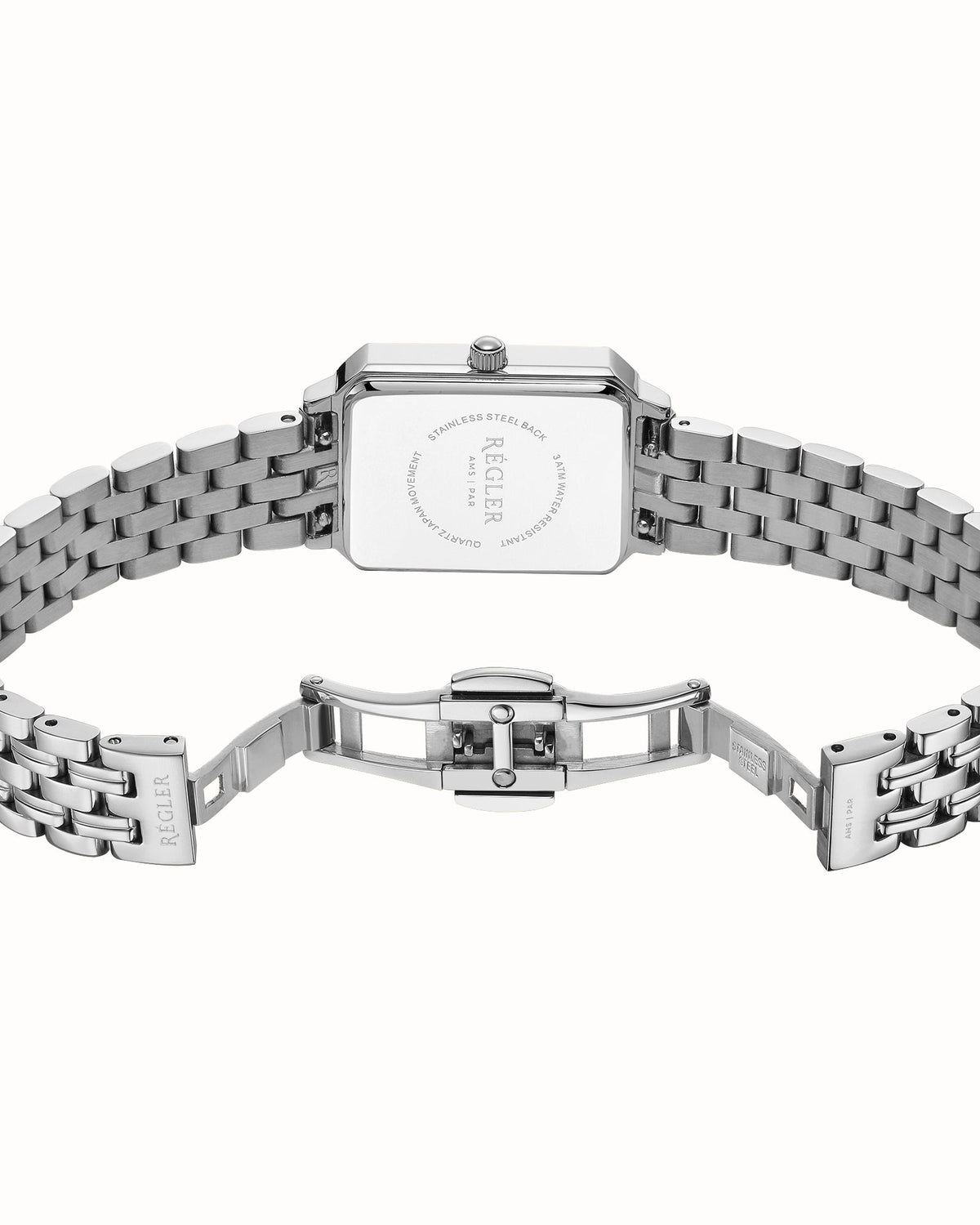 Régler Élégance Watch Strap Steel Silver - RéglerRW30212