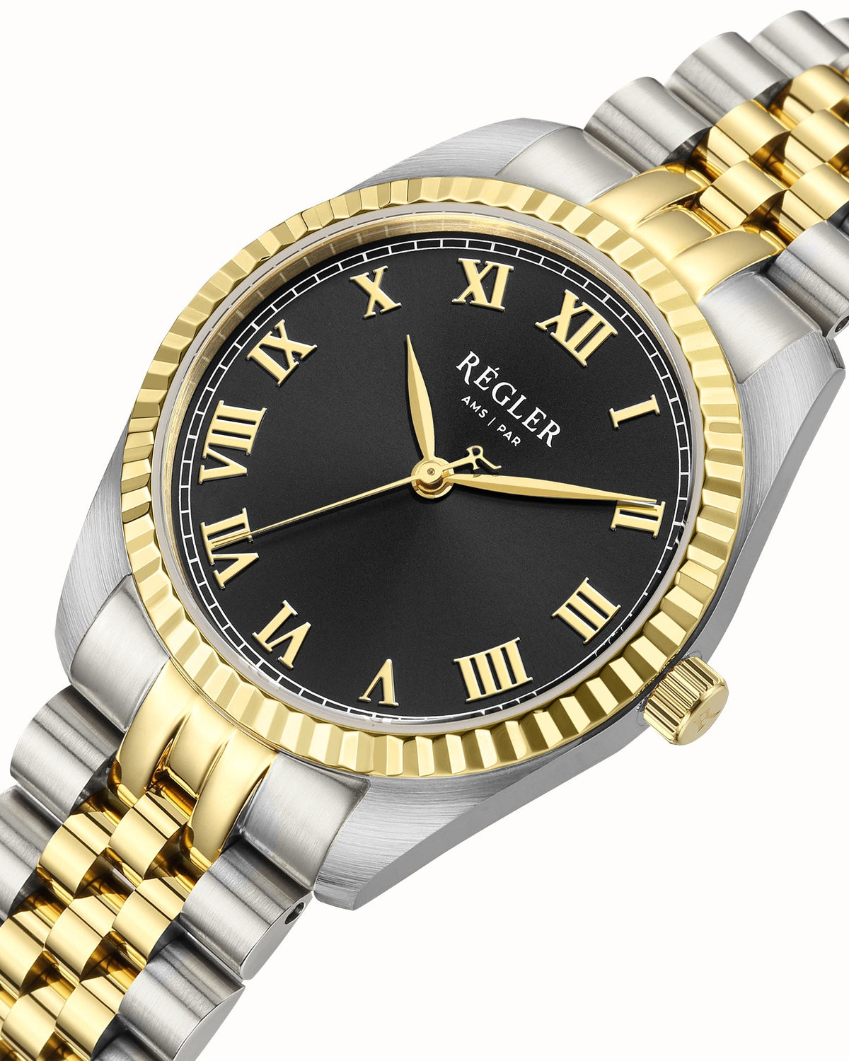Régler Infinité Steel Bi-Colour Silver\Gold - Black - RéglerRW1124334J