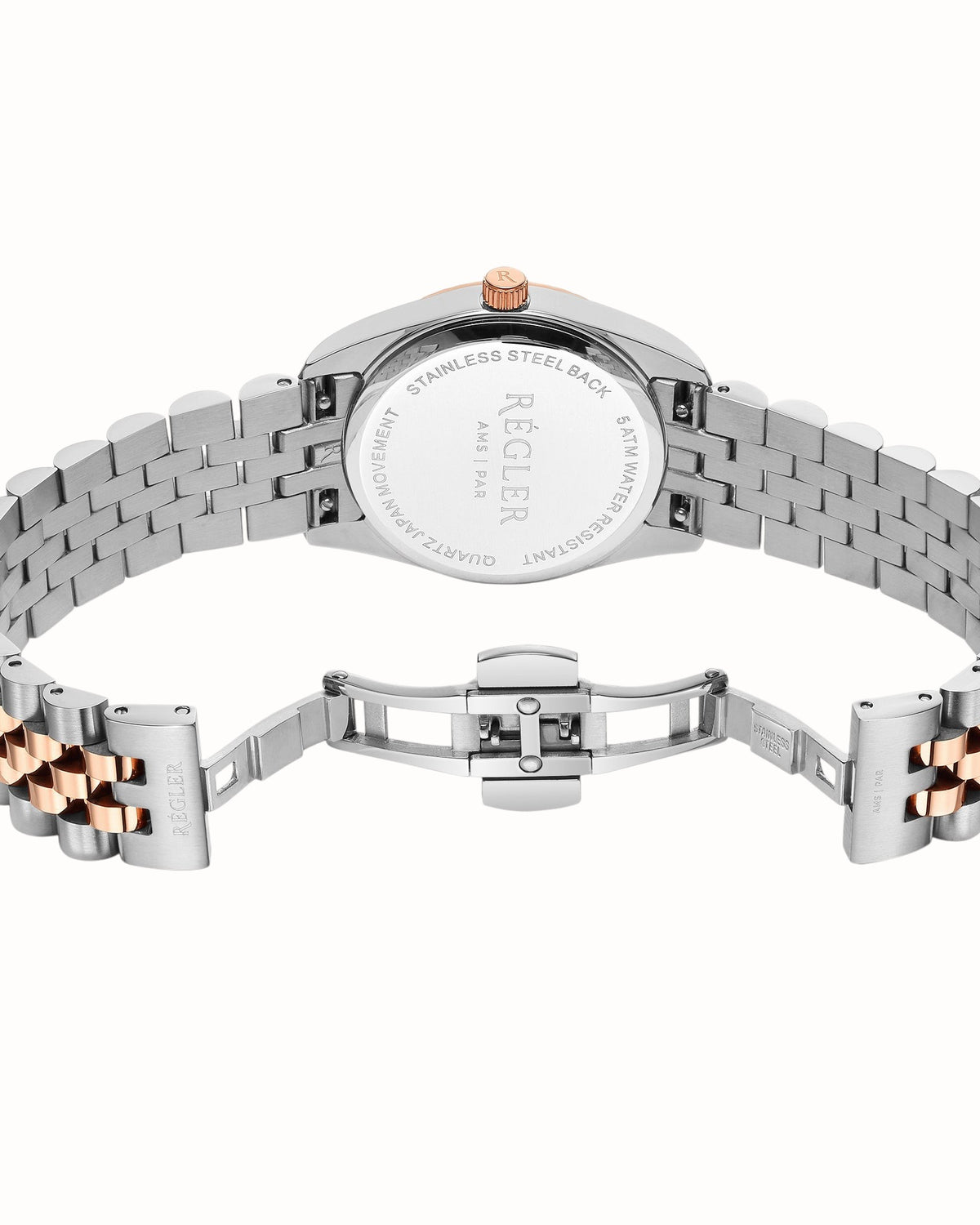 Régler Infinité Steel Bi - Colour Silver\Rose Gold - Pearl - RéglerRW1115234J