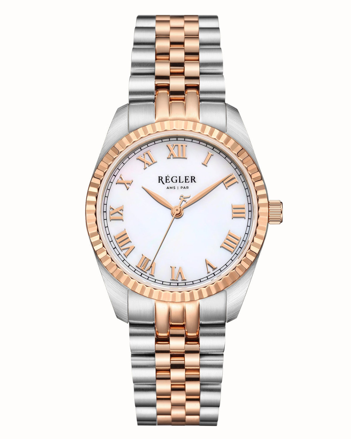 Régler Infinité Steel Bi-Colour Silver\Rose Gold - Pearl - RéglerRW1115234J