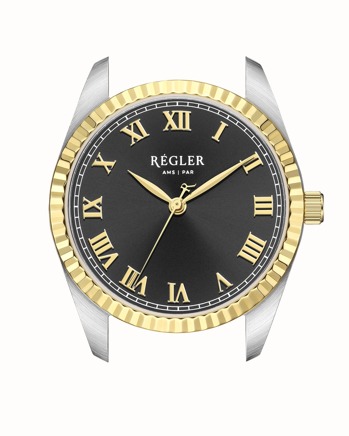 Régler Infinité Watch Case Bi-Colour Silver\Gold - Black - RéglerRW121234J