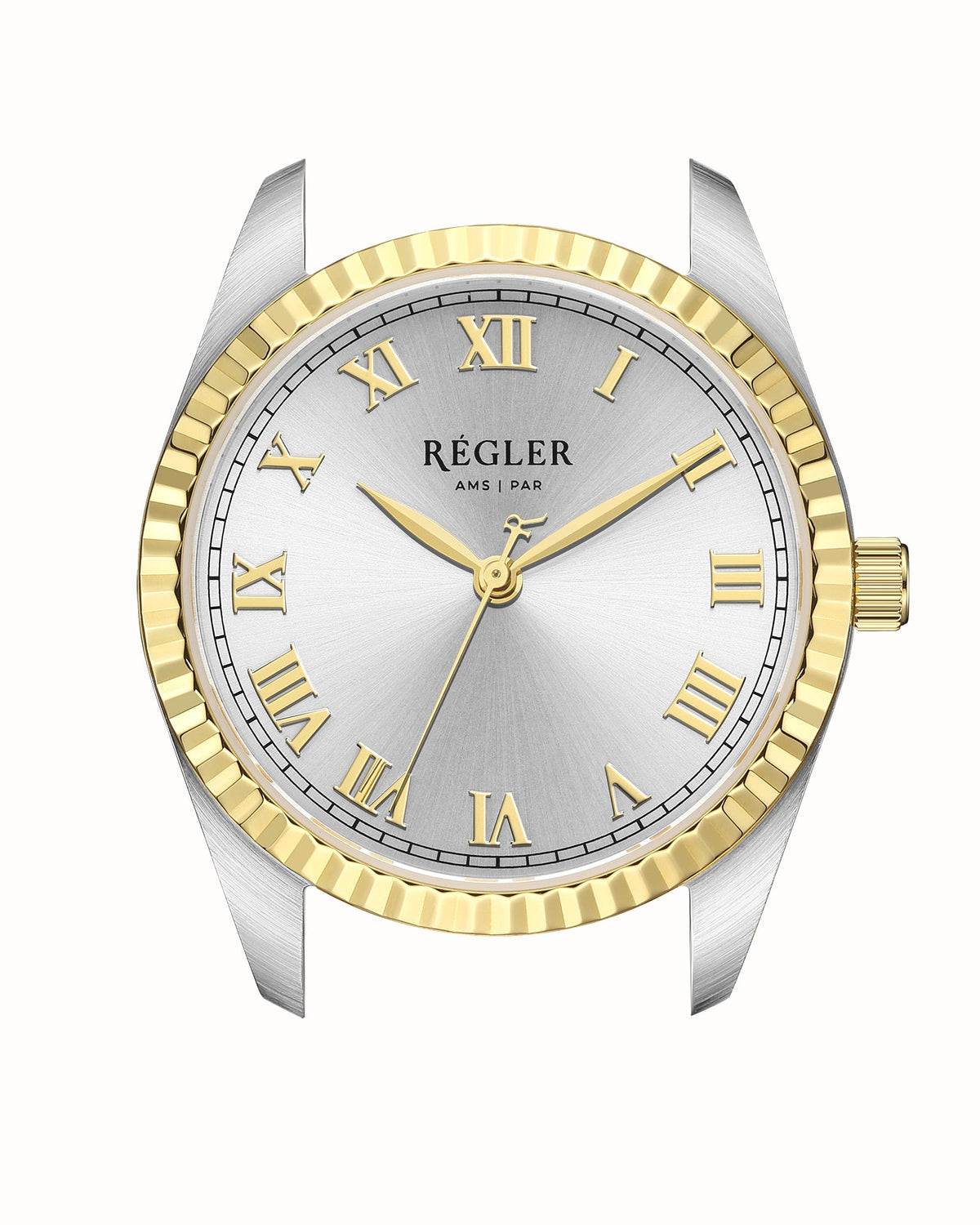 Régler Infinité Watch Case Bi-Colour Silver\Gold - Silver - RéglerRW131234J