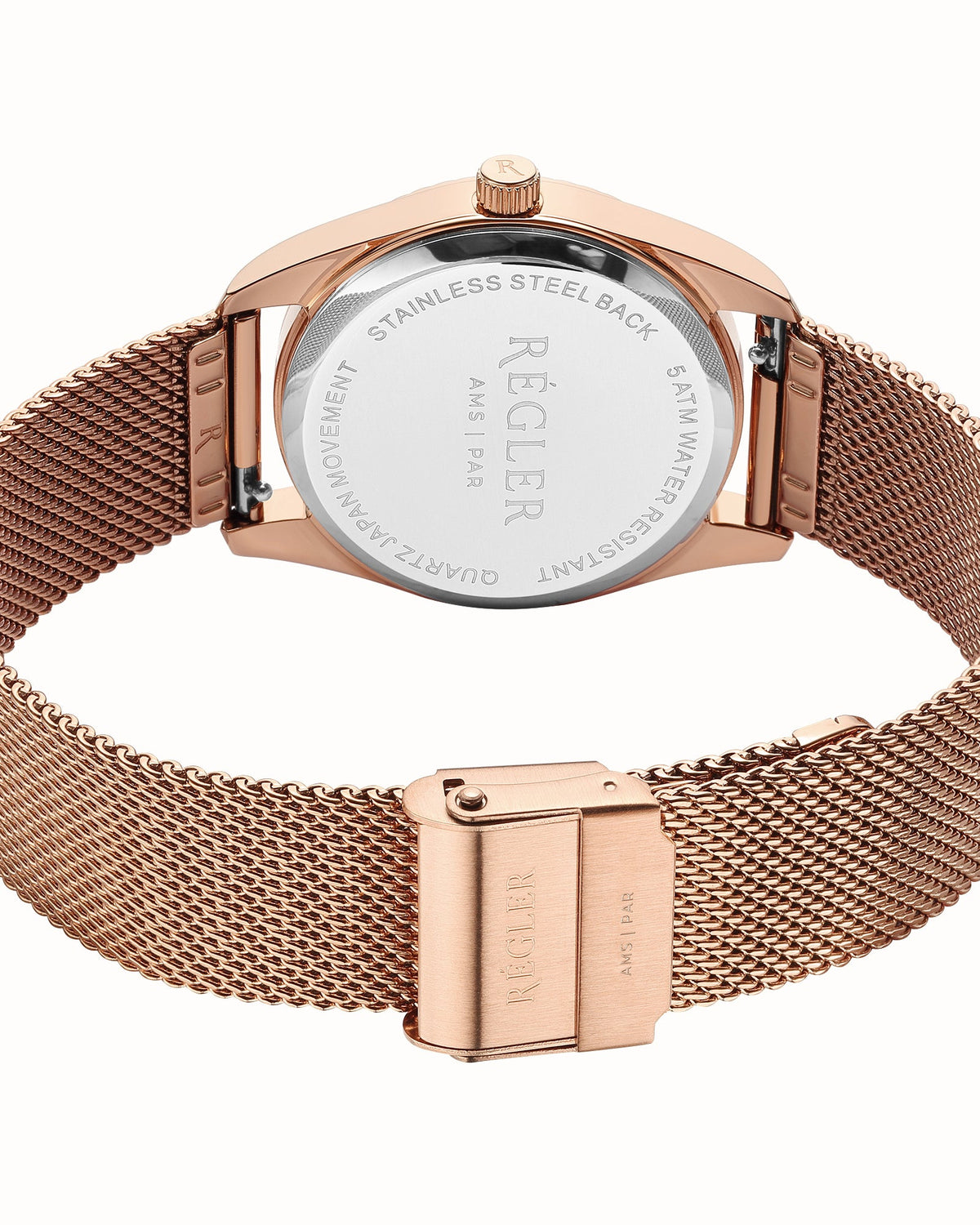Régler Infinité Watch Strap Mesh Rose Gold - RéglerRW30421