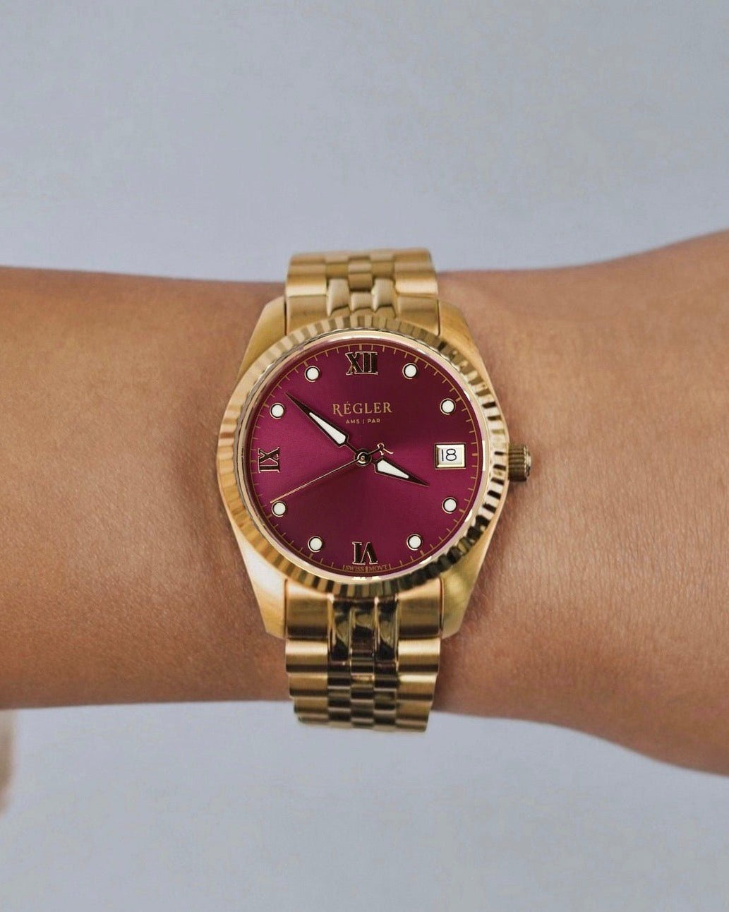 Régler Liberté Steel Gold - Burgundy - RéglerRW4101134S