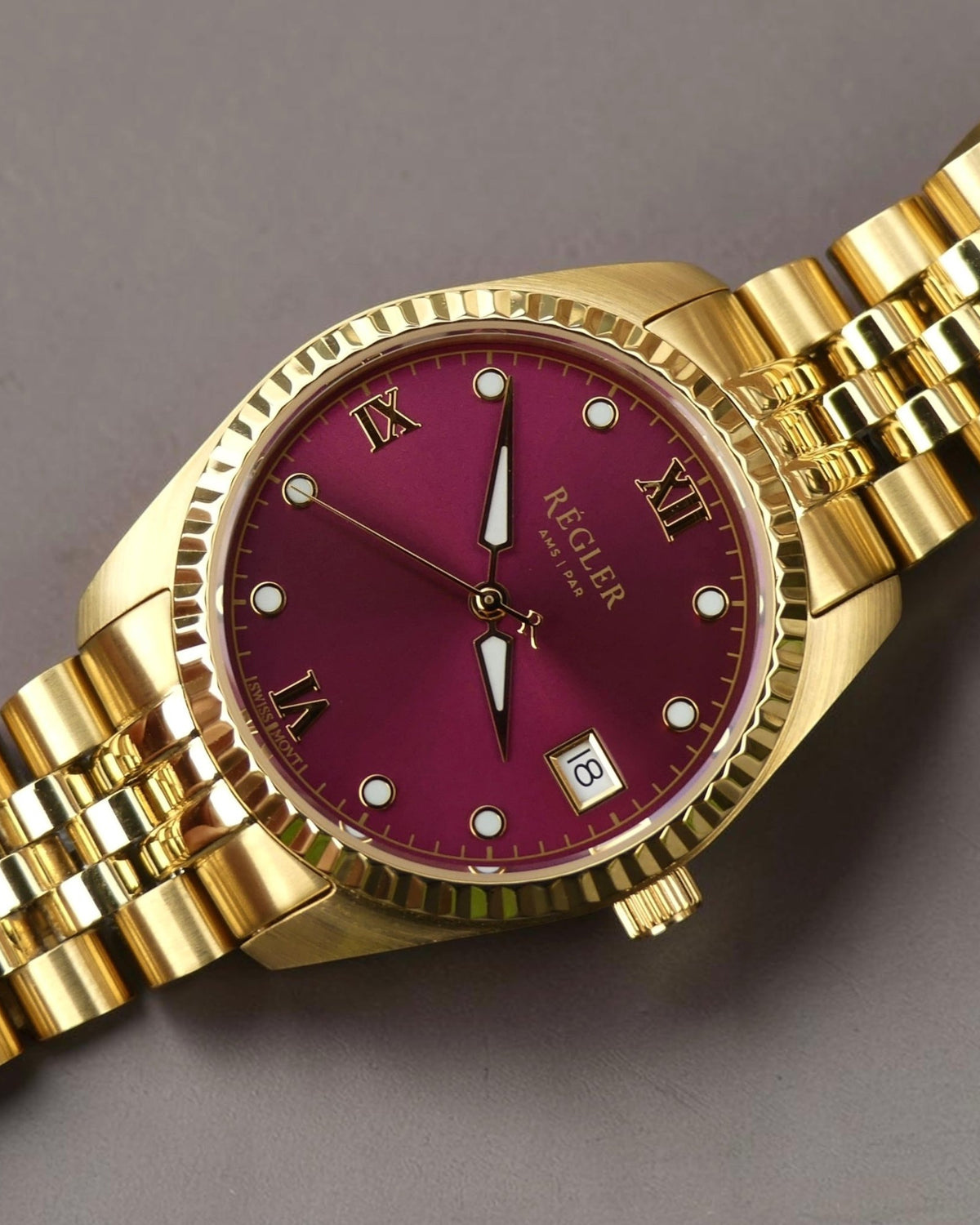 Régler Liberté Steel Gold - Burgundy - RéglerRW4101134S