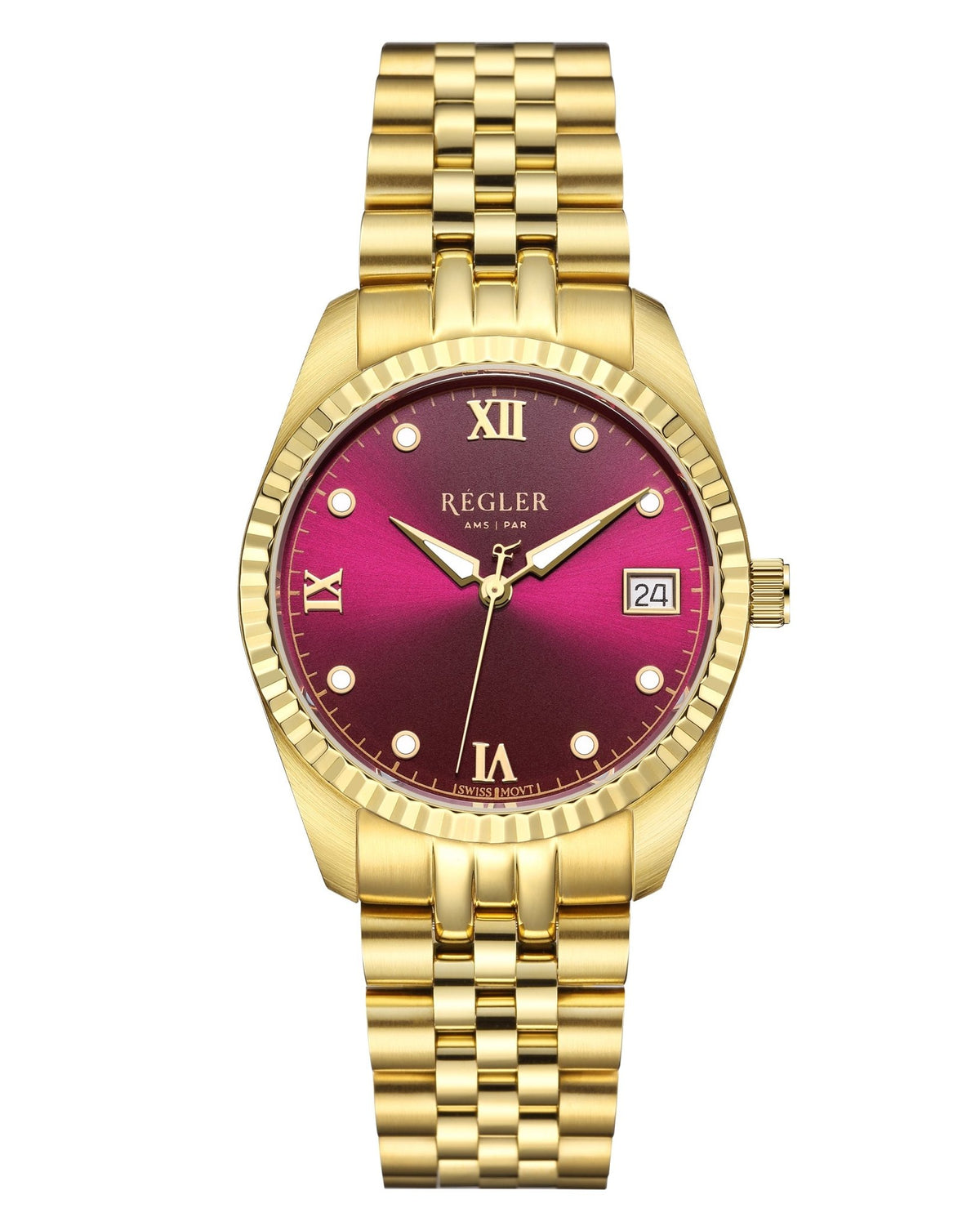 Régler Liberté Steel Gold - Burgundy - RéglerRW4101134S
