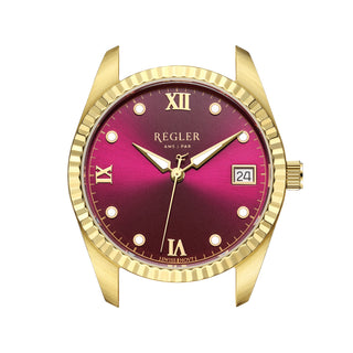 Régler Liberté Watch Case Gold - Burgundy
