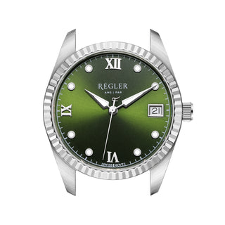 Régler Liberté Watch Case Silver - Olive Green