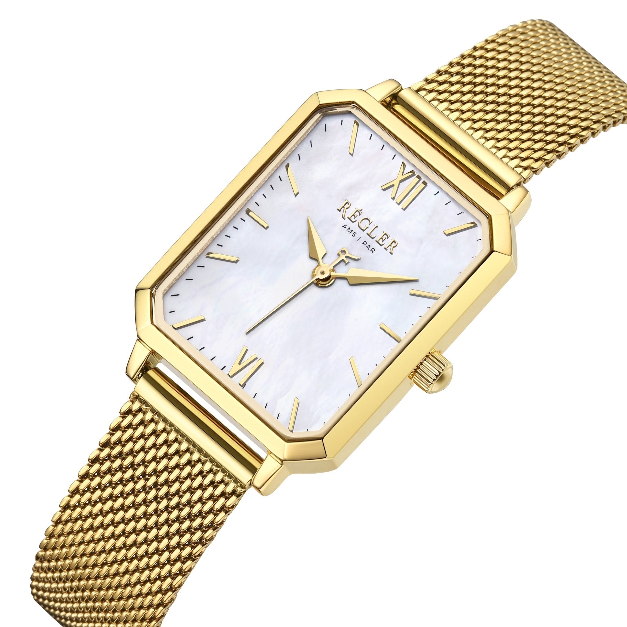 Élégance Pearl Edition Gold Mesh - Pearl White - RéglerRW2211130J