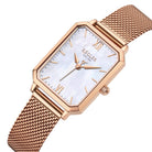 Élégance Rose Gold Mesh - Pearl White - RéglerRW2213430J