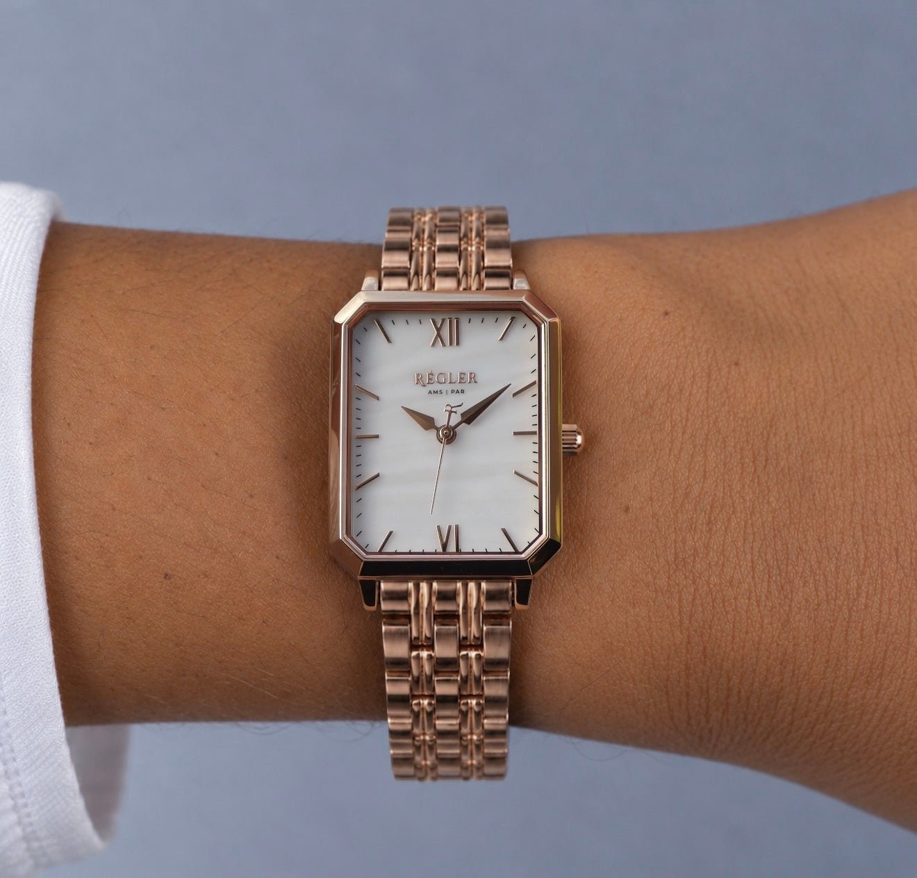 Élégance Rose Gold - Pearl White - RéglerRW2113430J