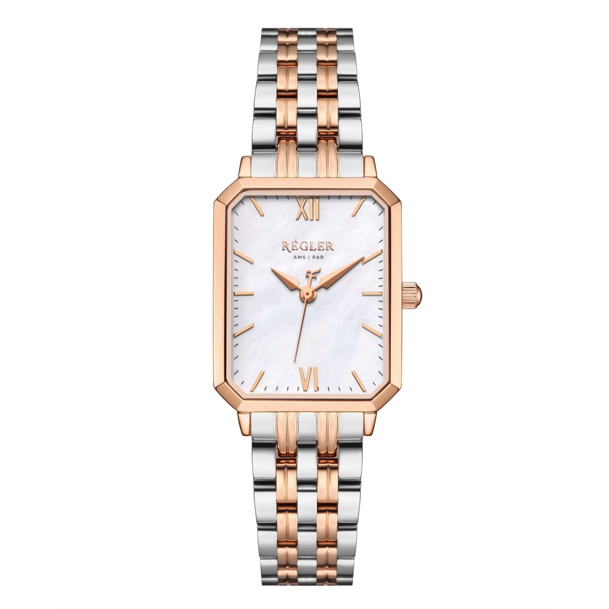 Élégance Rose Gold & Silver - Pearl White - RéglerRW2115430J