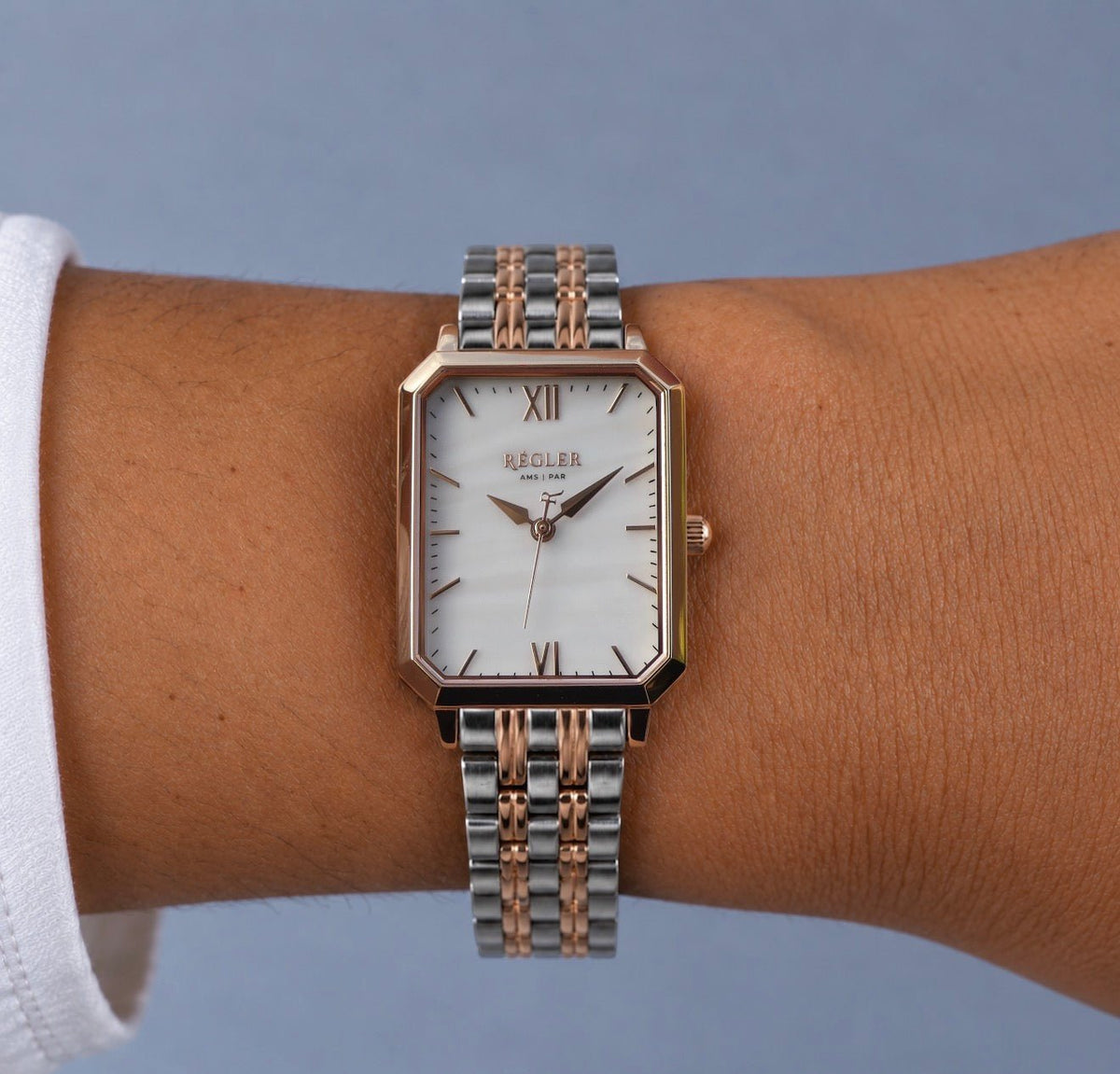 Élégance Rose Gold & Silver - Pearl White - RéglerRW2115430J