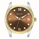 Liberté Watch Case Gold & Silver - Coffee - RéglerRWC471234S
