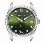Liberté Watch Case Silver - Olive Green - RéglerRWC442234S