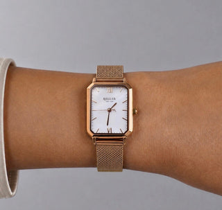 Régler Élégance Mesh Rose Gold - Pearl - RéglerRW2213430J