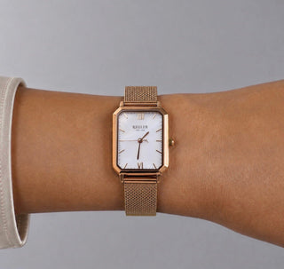 Régler Élégance Mesh Rose Gold - Pearl - RéglerRW2213430J