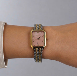 Régler Élégance Special Edition Bi-Colour Steel Silver/Gold - Mocha Brown - RéglerRW2164130J