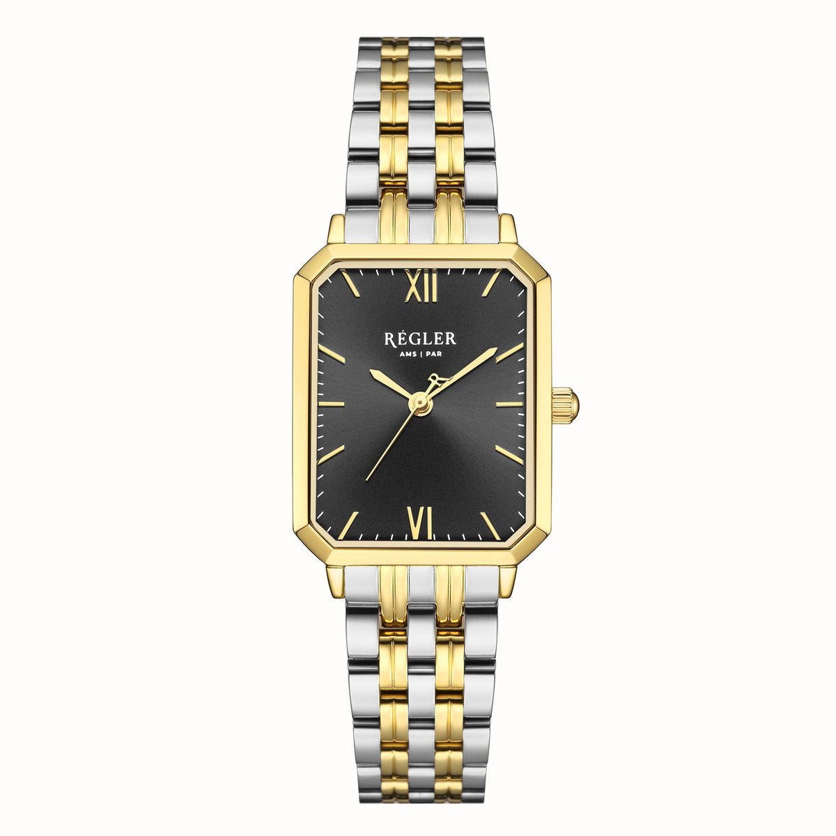Régler Élégance Steel Bi-Colour Silver\Gold - Black - RéglerRW2124130J