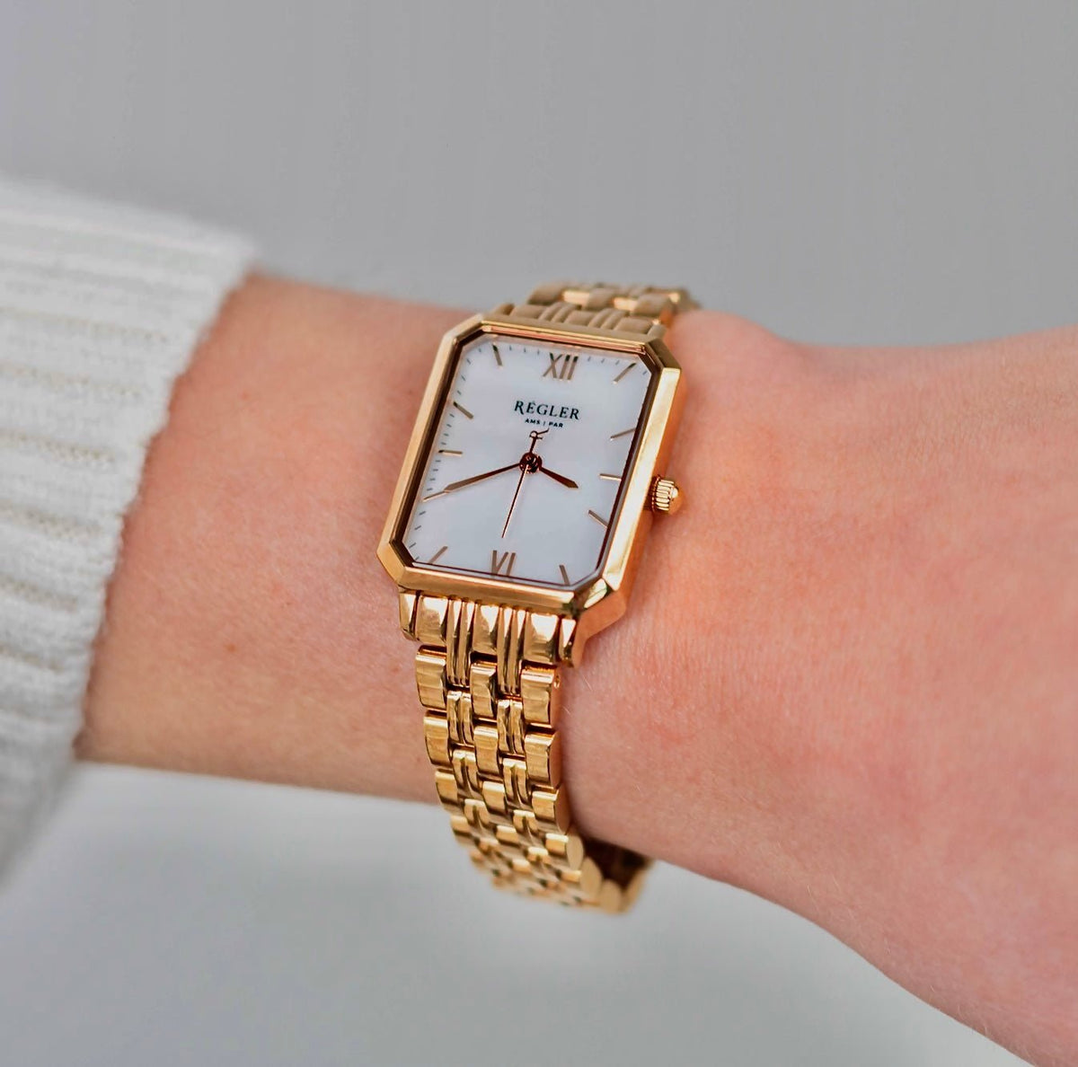 Régler Élégance Steel Rose Gold - Pearl - RéglerRW2113430J