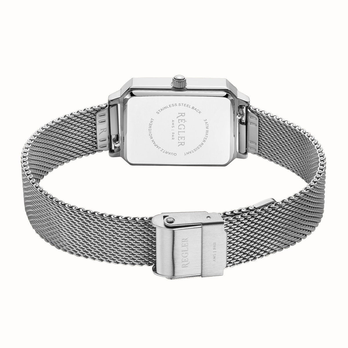 Régler Élégance Watch Strap Mesh Silver - RéglerRW30222