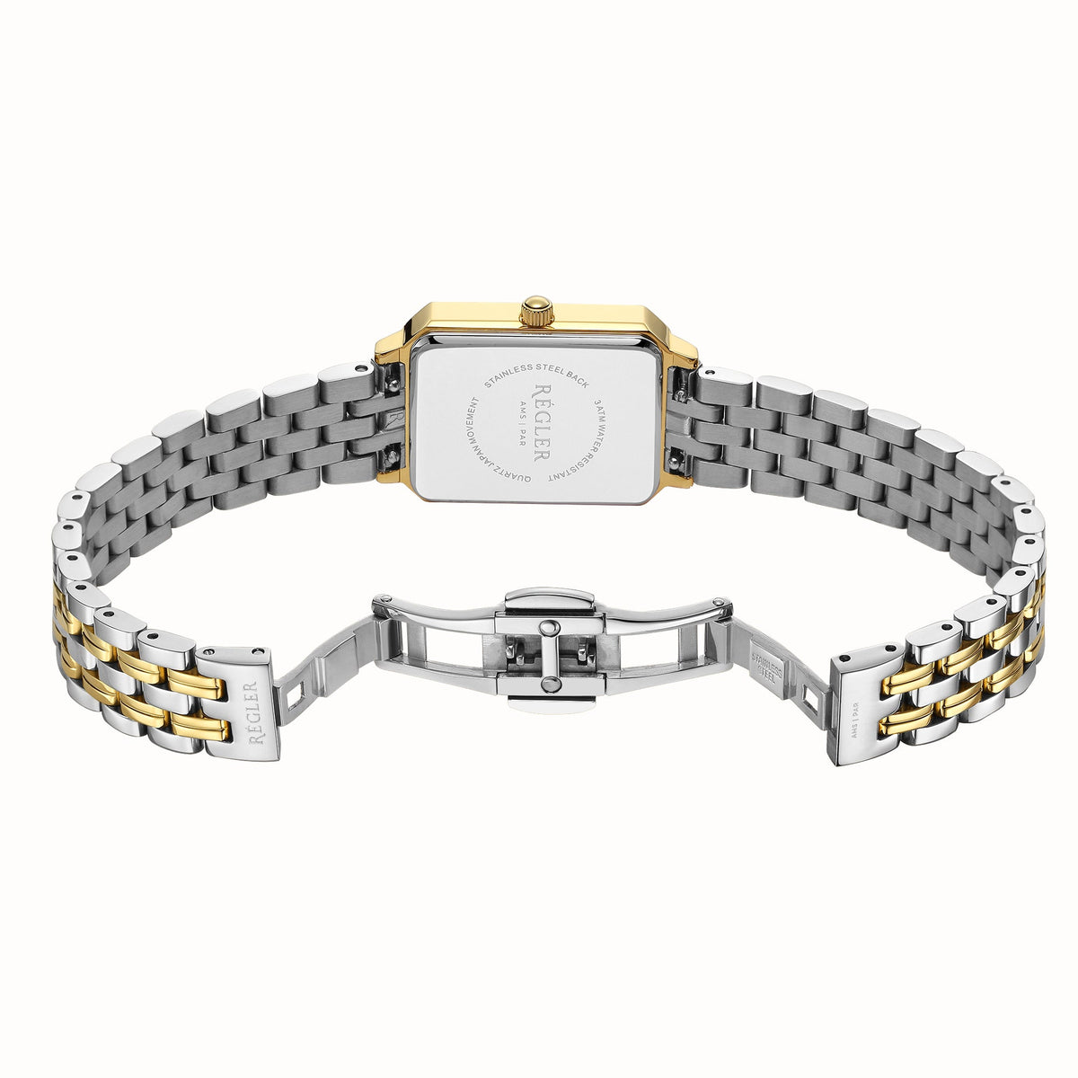 Régler Élégance Watch Strap Steel Bi-Colour Silver\Gold - RéglerRW30312