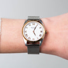 Régler Infinité Mesh Silver\Rose Gold - Pearl - RéglerRW1212534J-Front