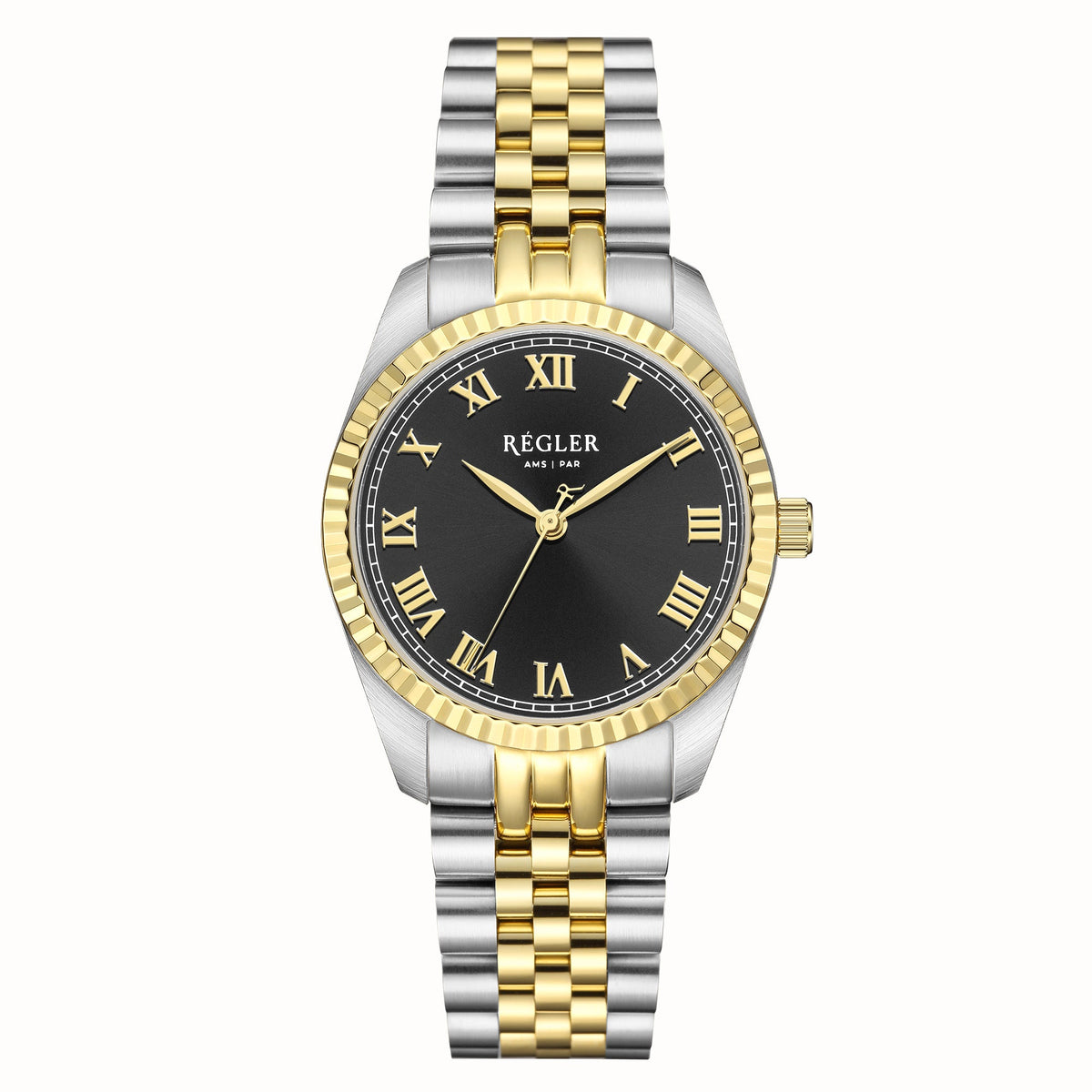 Régler Infinité Steel Bi-Colour Silver\Gold - Black - RéglerRW1124334J