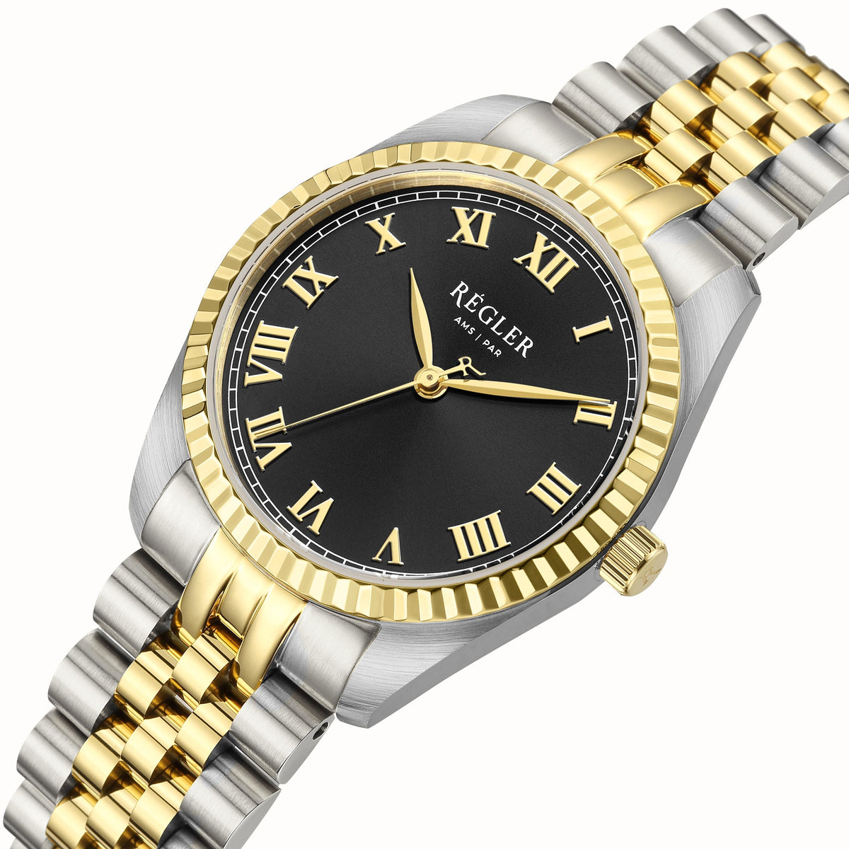 Régler Infinité Steel Bi-Colour Silver\Gold - Black - RéglerRW1124334J