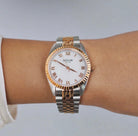 Régler Infinité Steel Bi-Colour Silver/Rose Gold - Pearl - RéglerRW1115234J