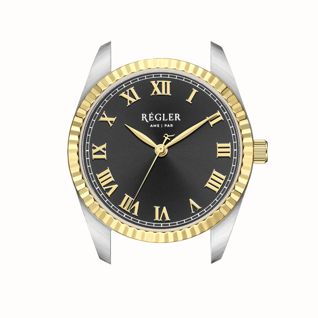 Régler Infinité Watch Case Bi-Colour Silver/Gold - Black