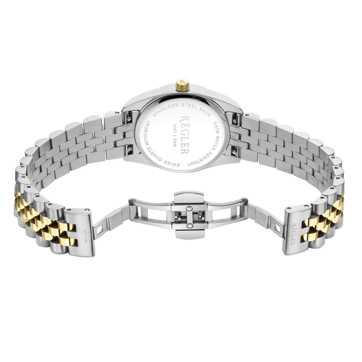 Régler Liberté Steel Bi - Colour Silver / Gold - Coffee - RéglerRW471234S