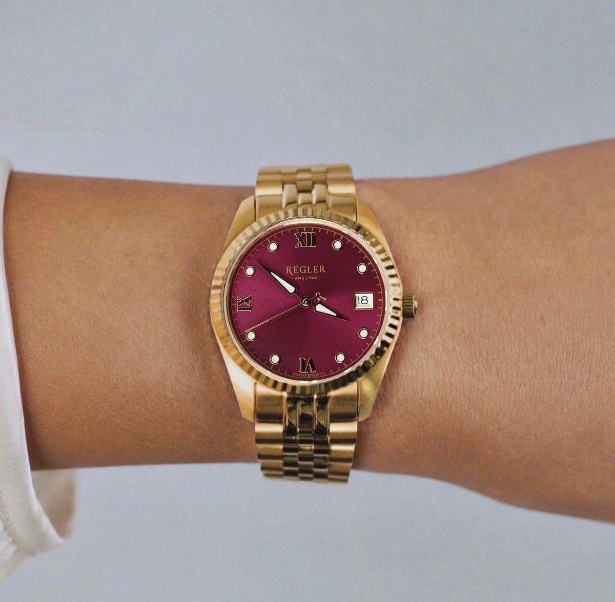 Régler Liberté Steel Gold - Burgundy - RéglerRW4101134S